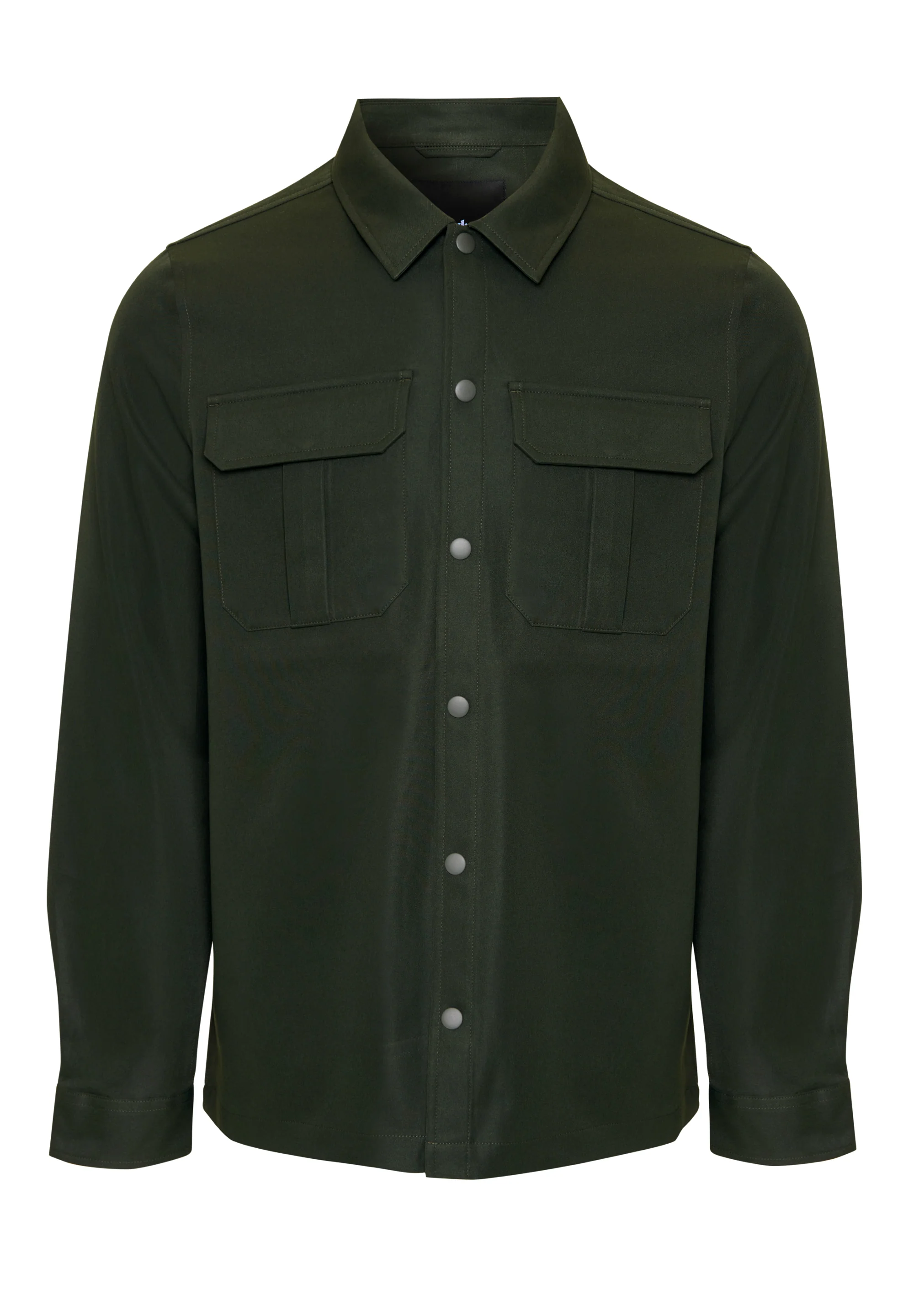 Cargo Pocket Shacket in Forest Green - Image 7