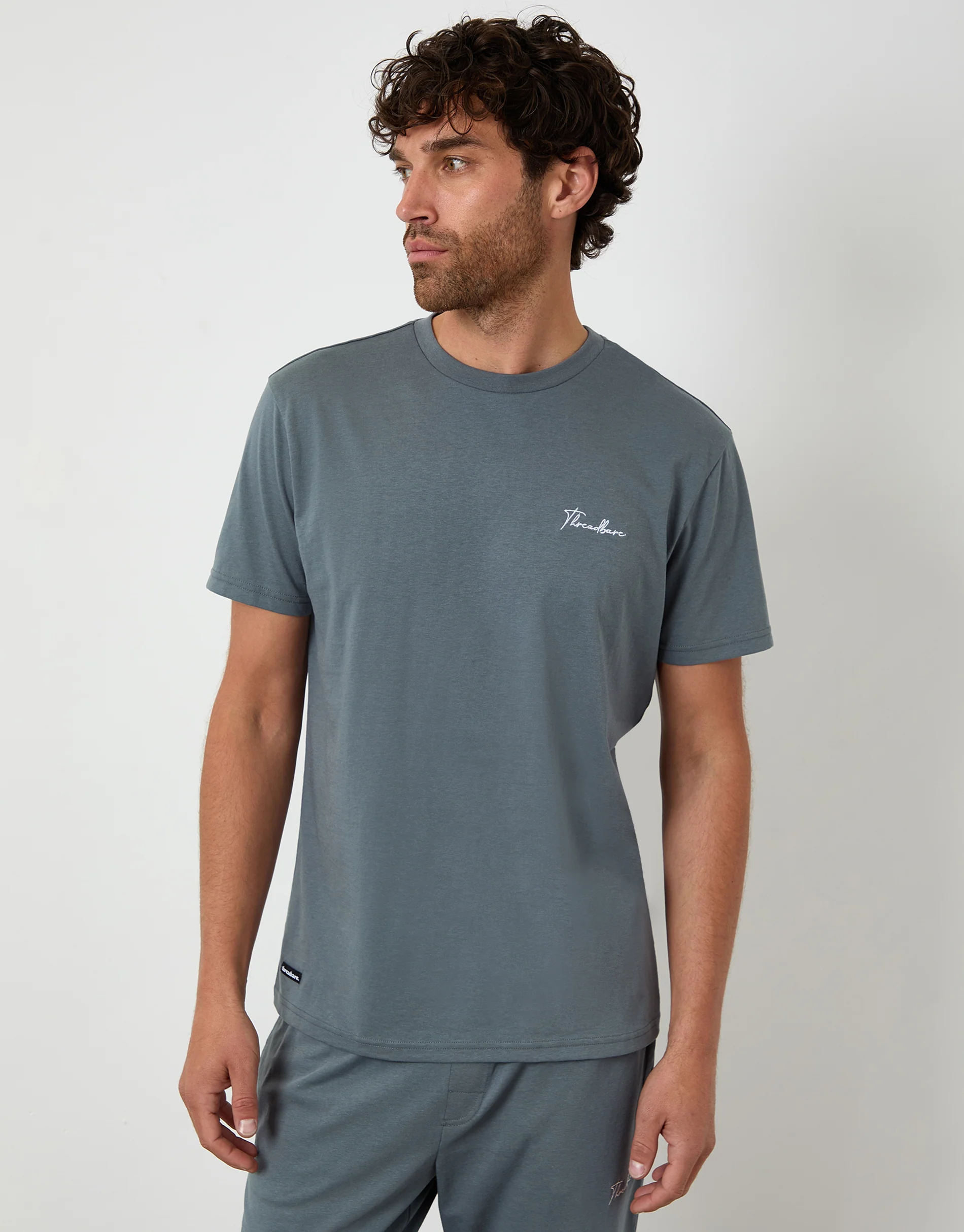 Script Logo Lounge Set in Grey - Image 3