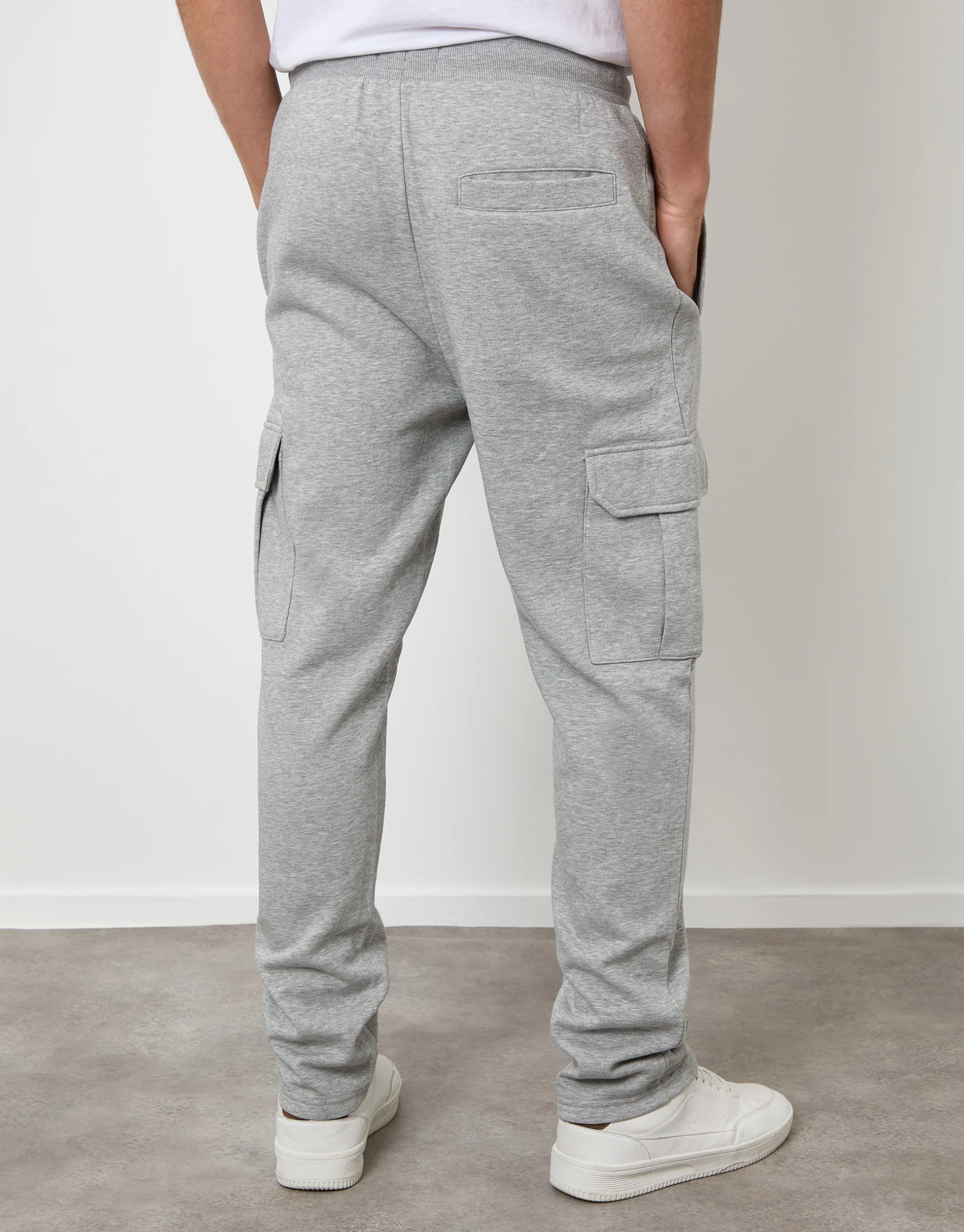 Cargo Joggers in Light Grey - Image 3
