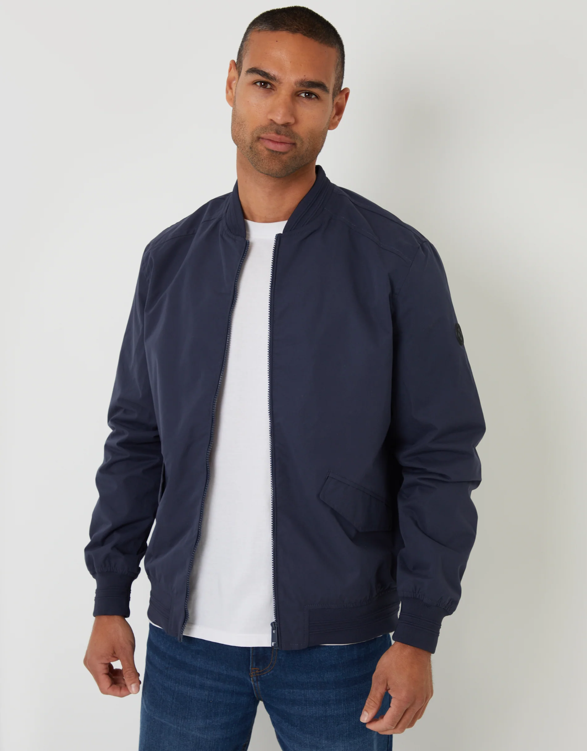 Bomber Jacket in Navy