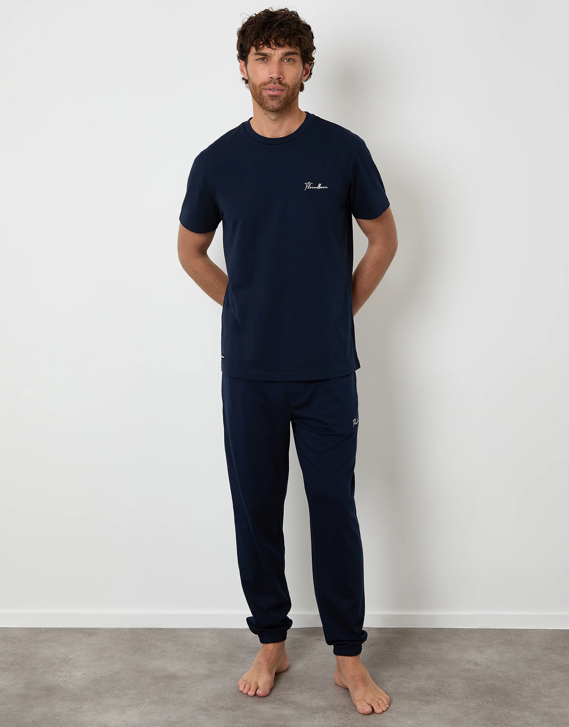 Script Logo Lounge Set in Navy