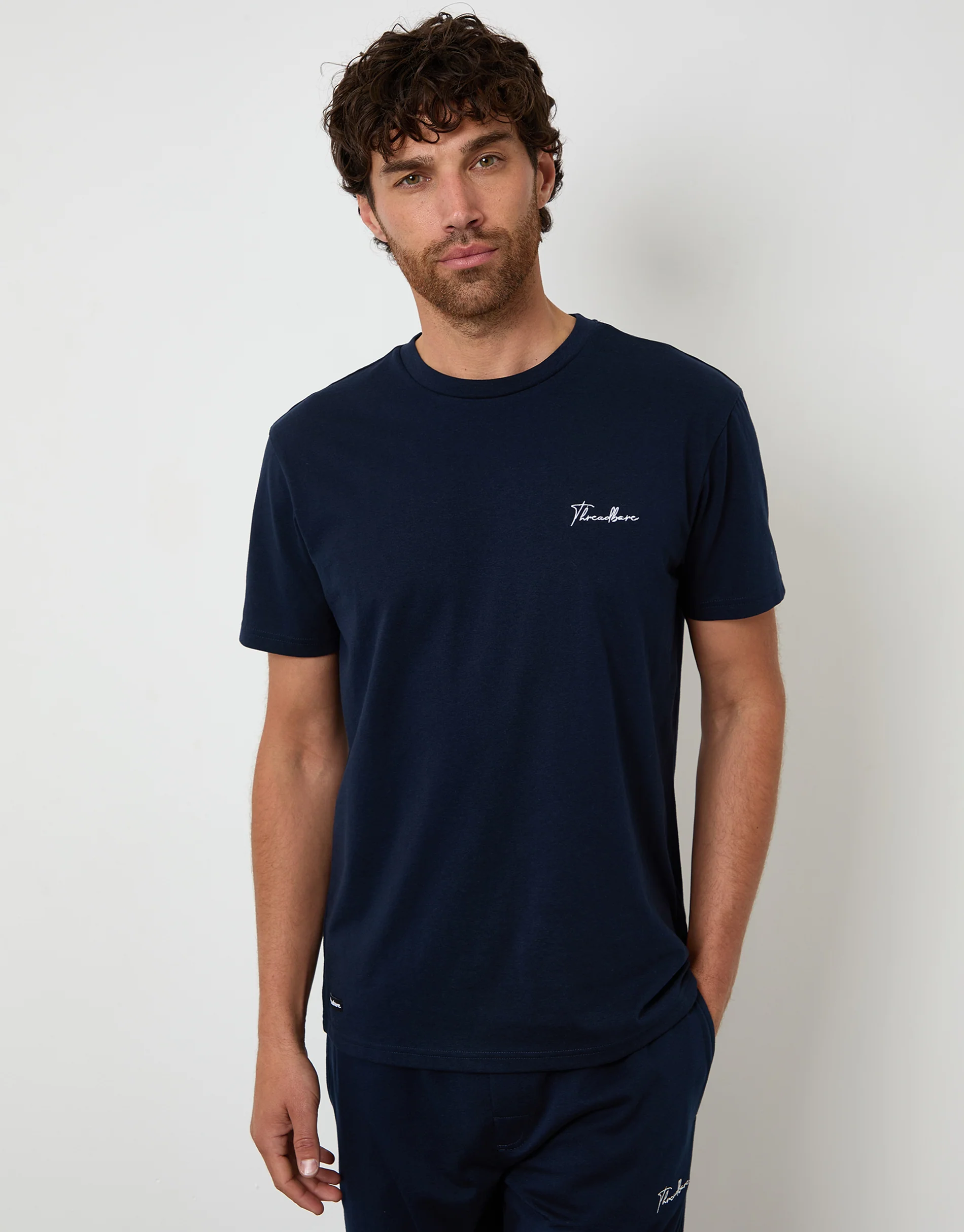 Script Logo Lounge Set in Navy - Image 3