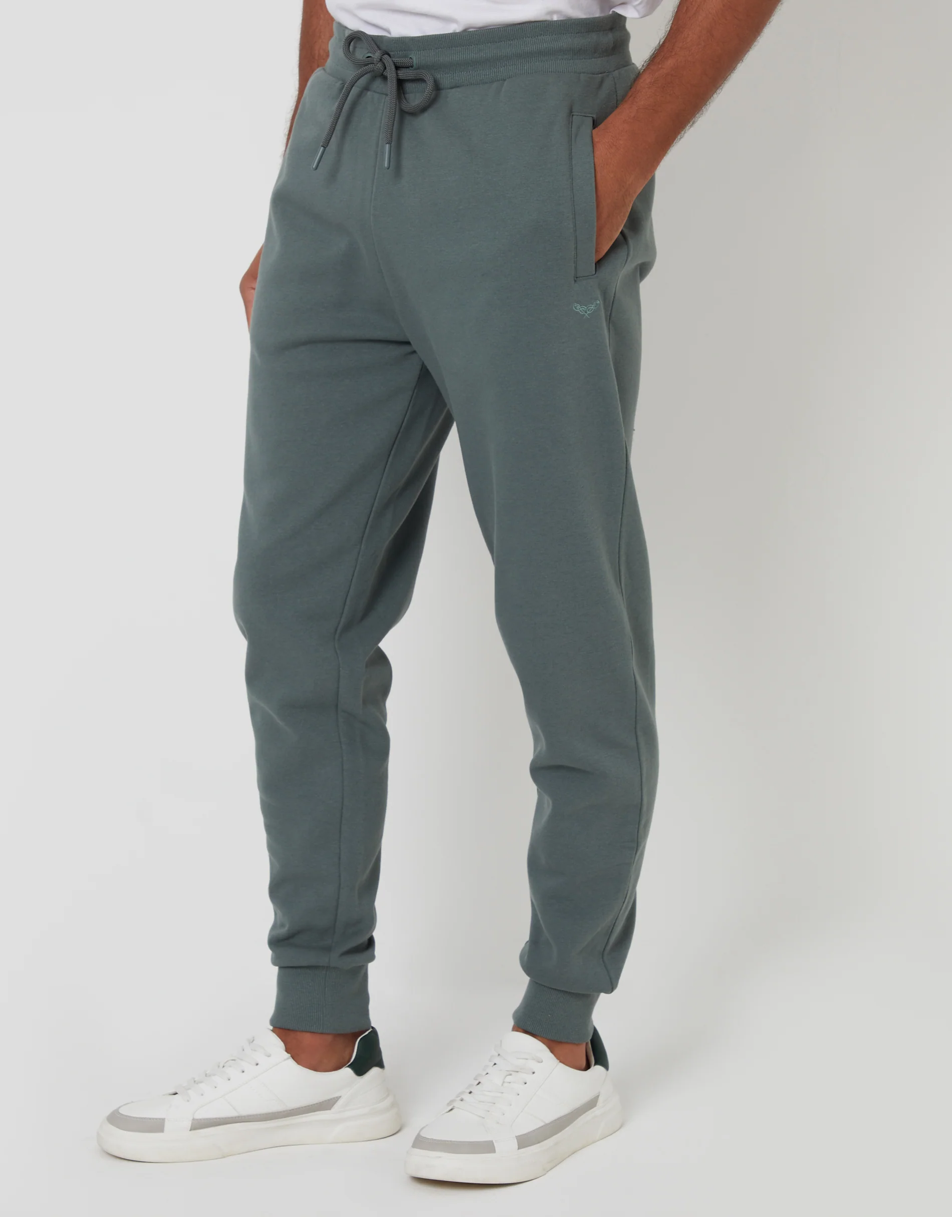 Regular Fit Joggers in Petrol Blue - Image 2