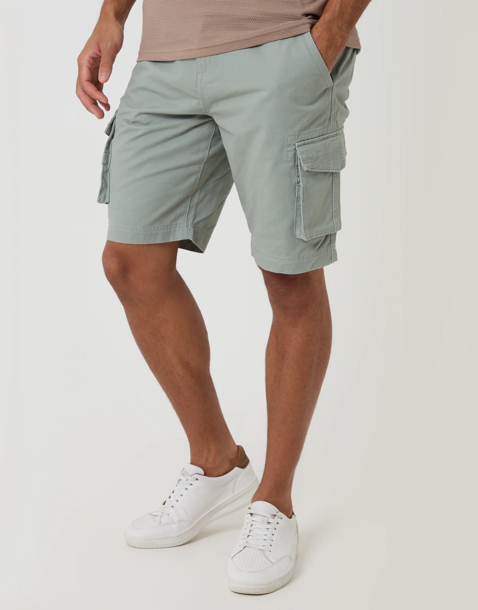 Cargo Shorts in Sage Green - Image 2