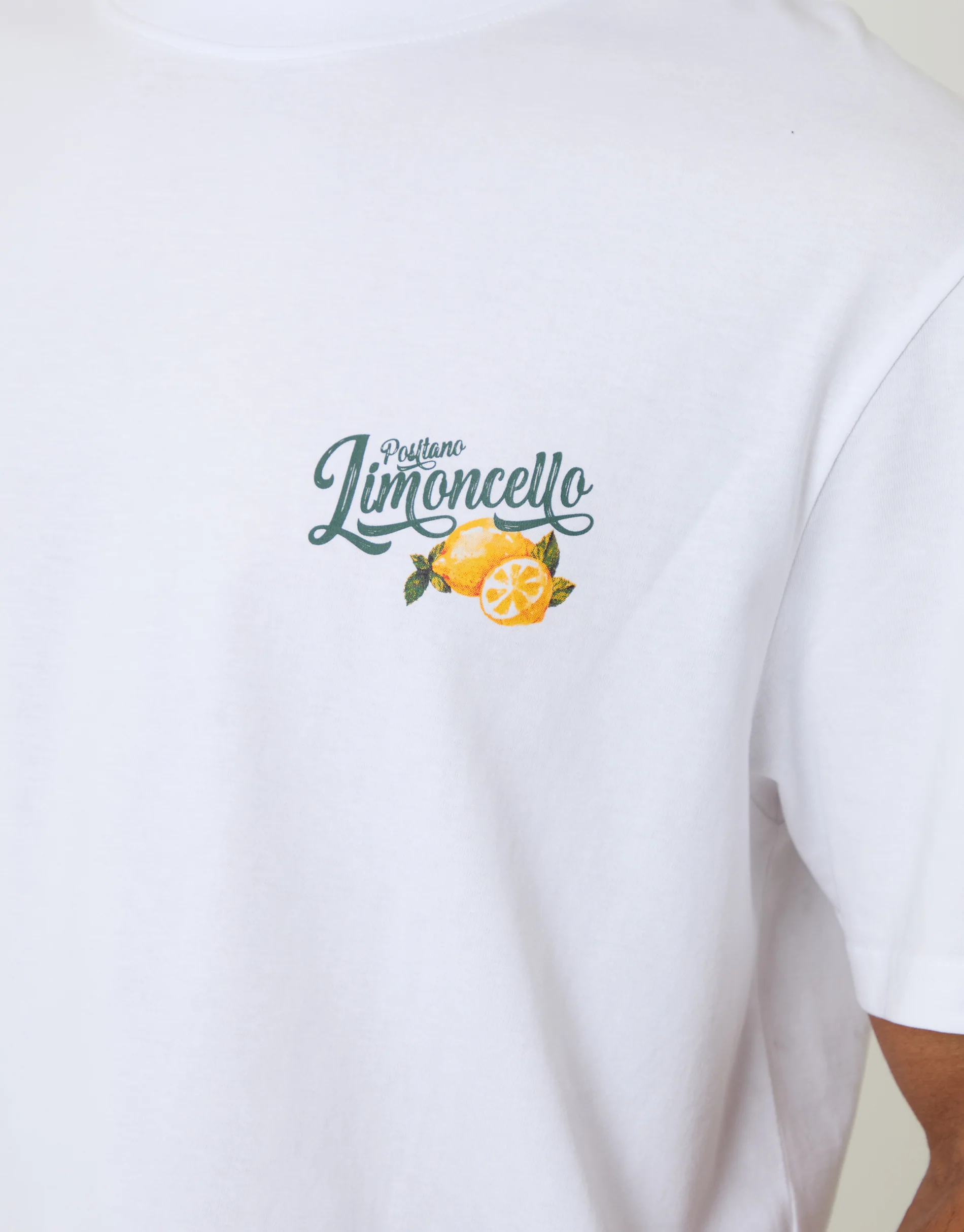 Relaxed Fit Limoncello Cotton T-Shirt in White - Image 4