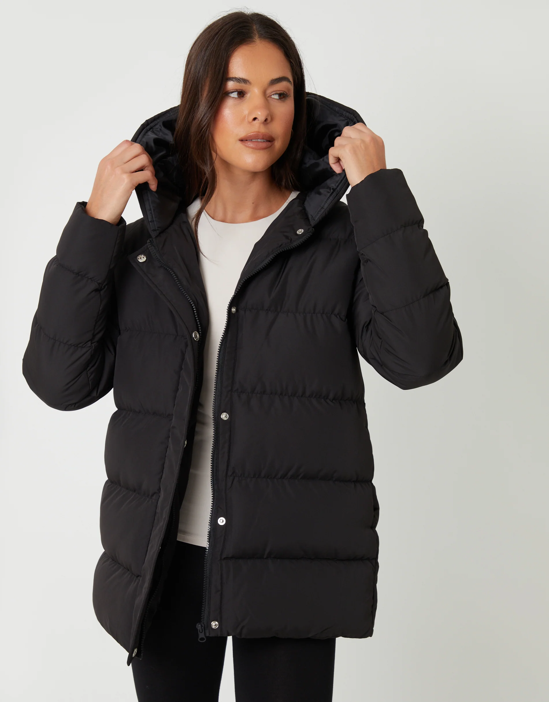 Puffer Jacket in Black