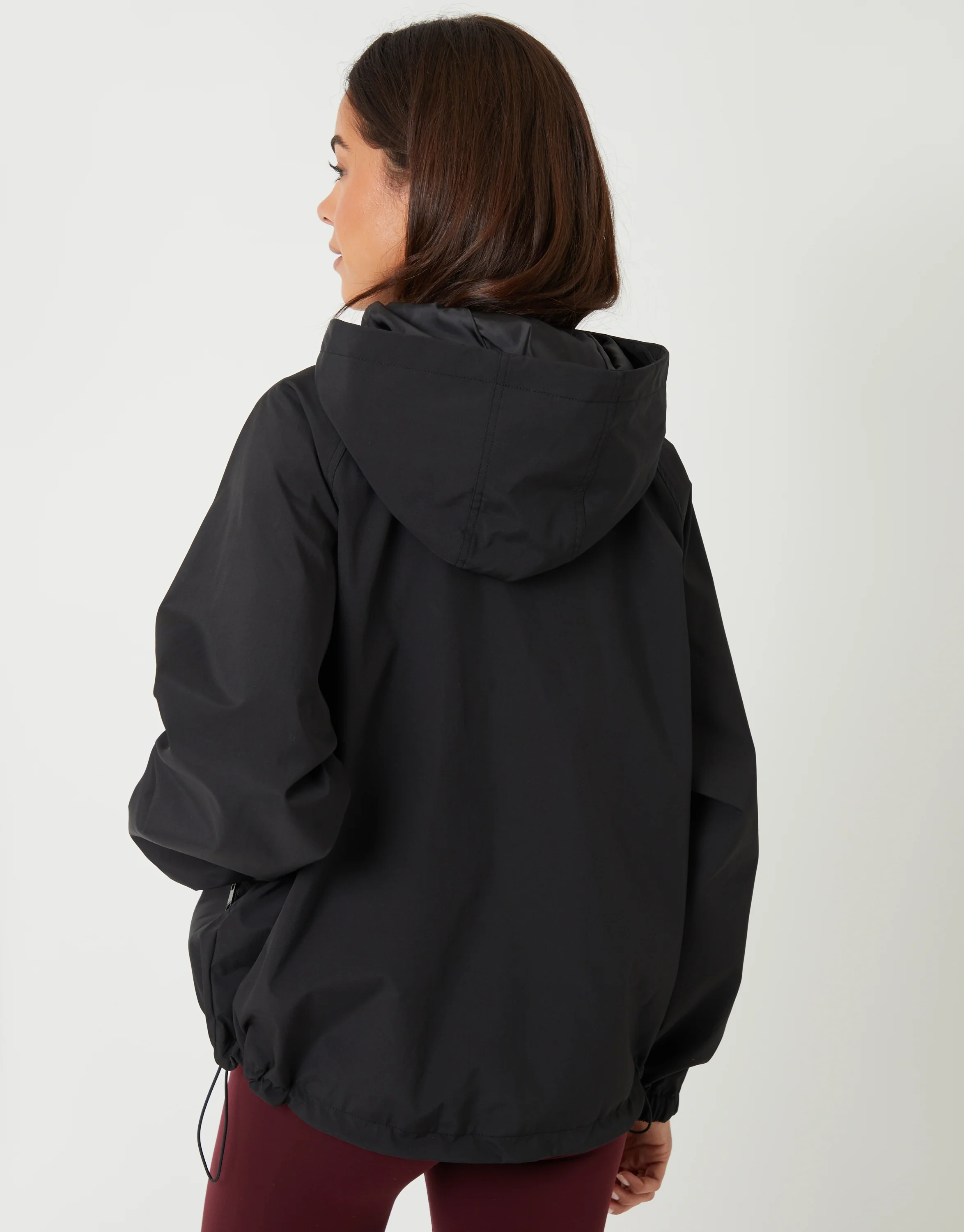 Showerproof Hooded Jacket in Black - Image 3