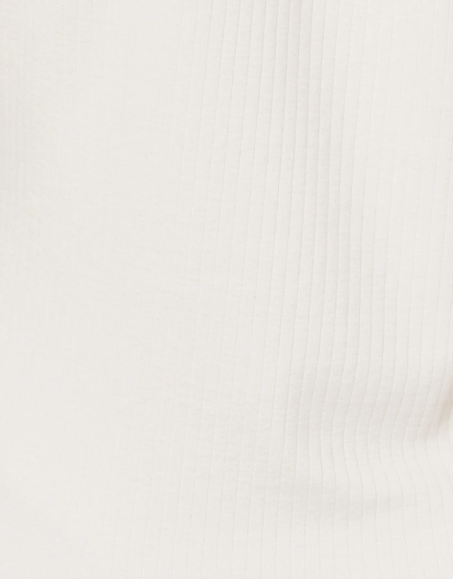 Ribbed Jersey Button Up Cardigan in Cream - Image 6