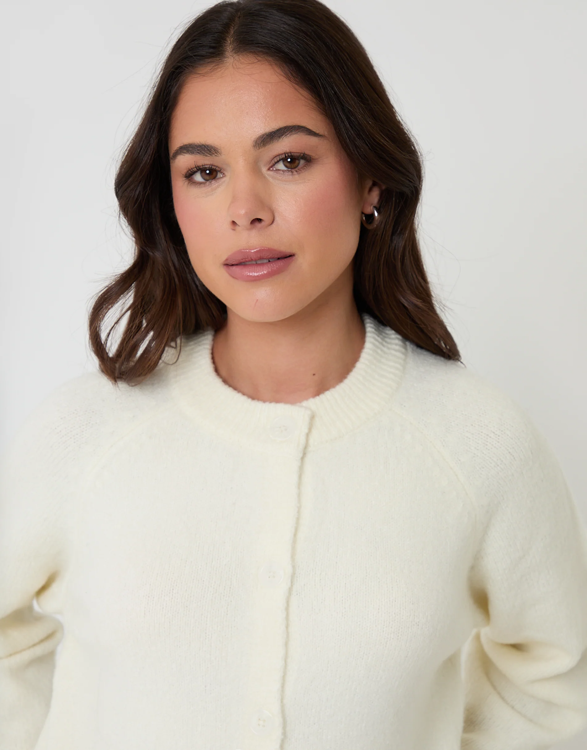 2 Pack Button Up Knitted Cardigans in Cream & Yellow - Image 5