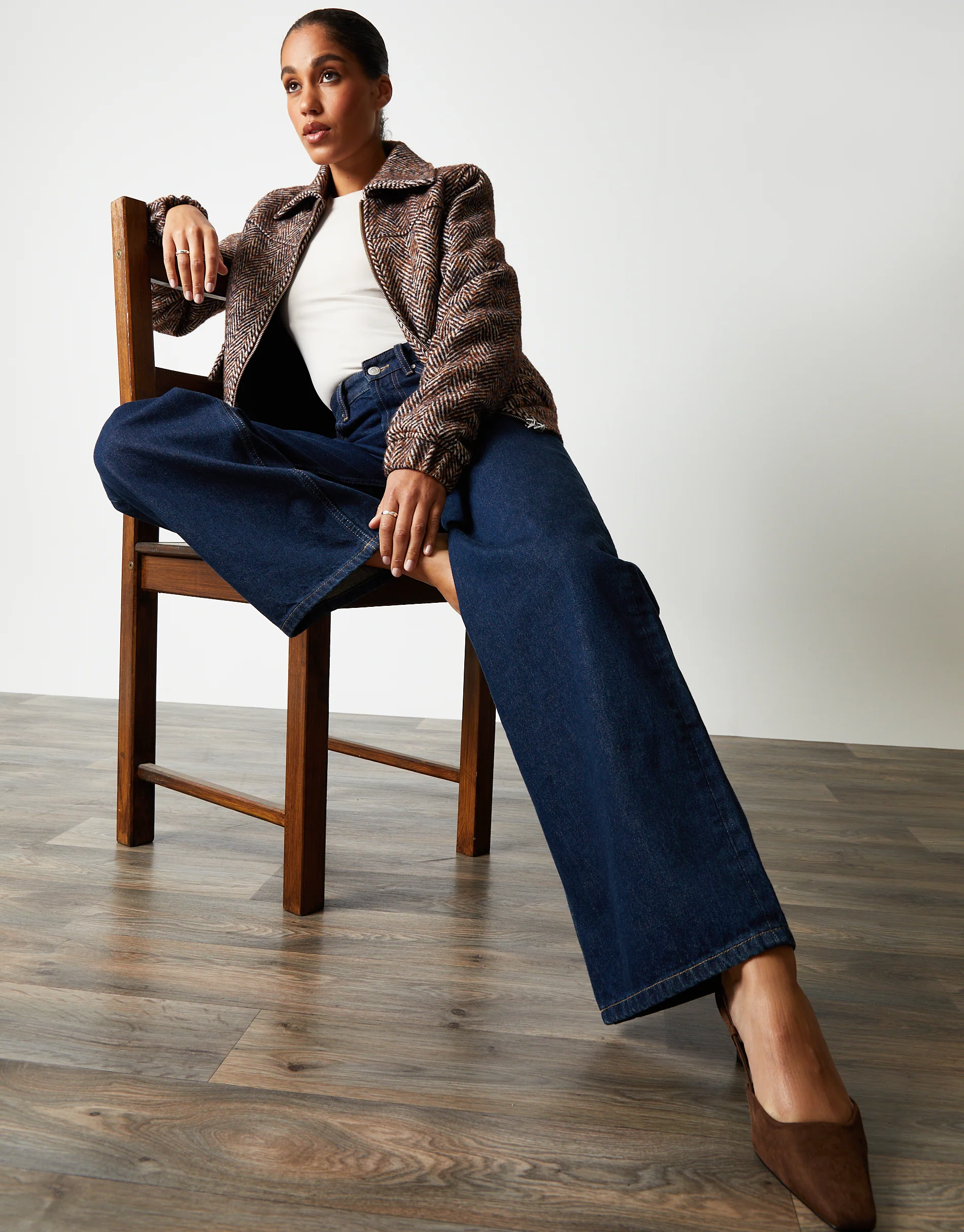 Wide Leg Baggy Jeans in Indigo Wash - Image 5