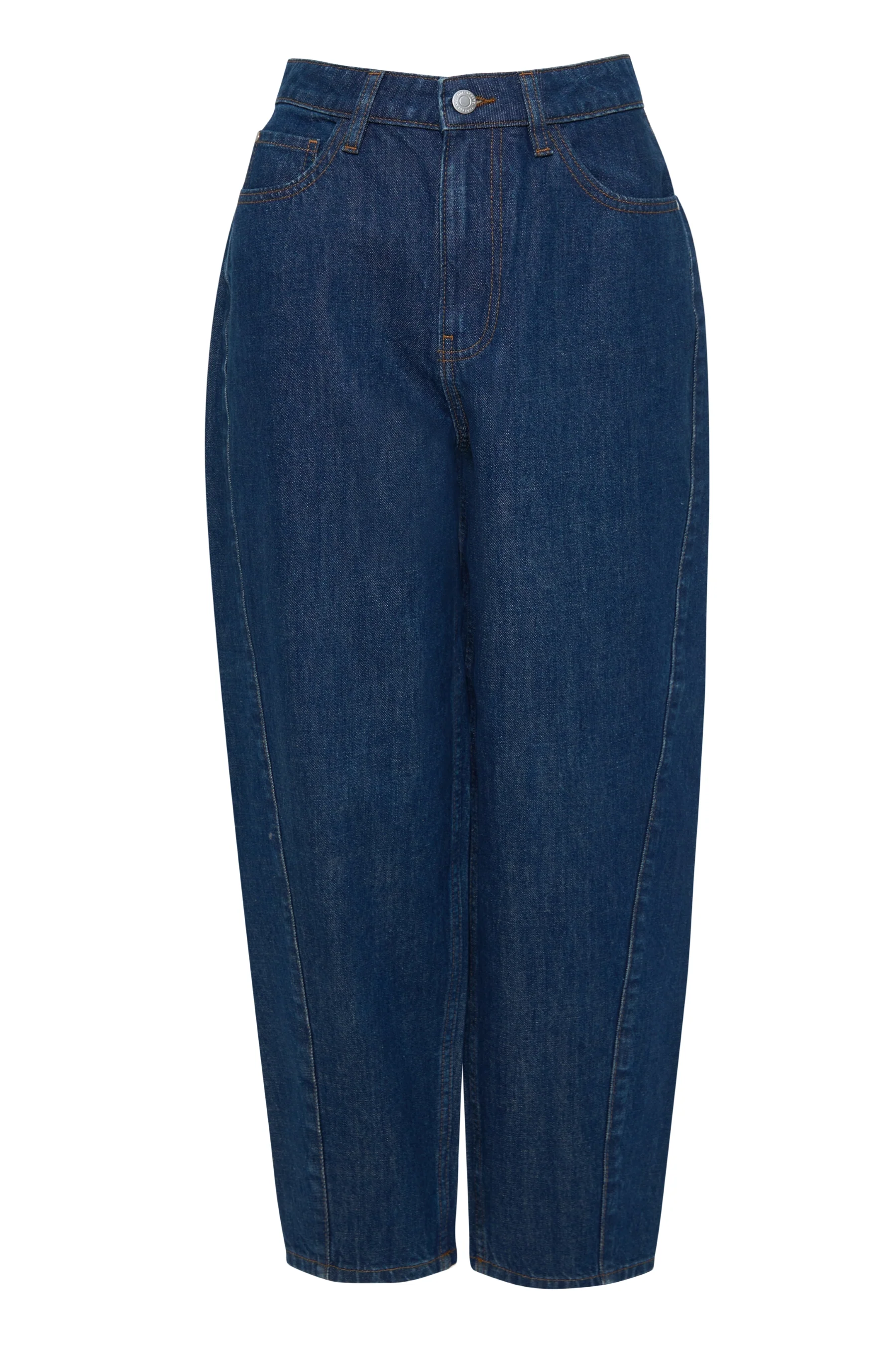Barrel Leg Jeans in Indigo Wash - Image 6