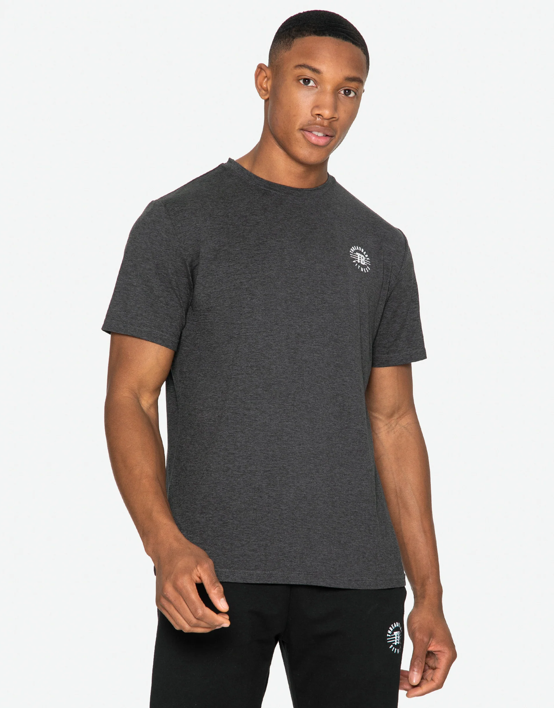 Slim Fit Gym T-Shirt in Grey - Image 2