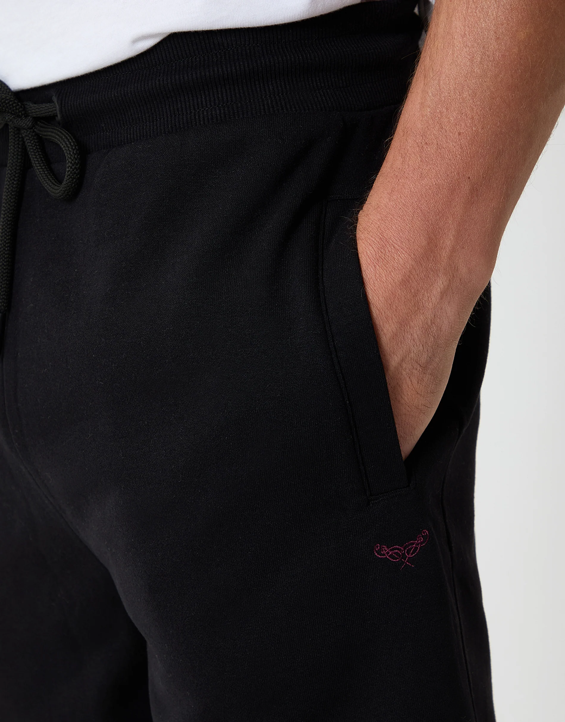 Regular Fit Joggers in Black - Image 4
