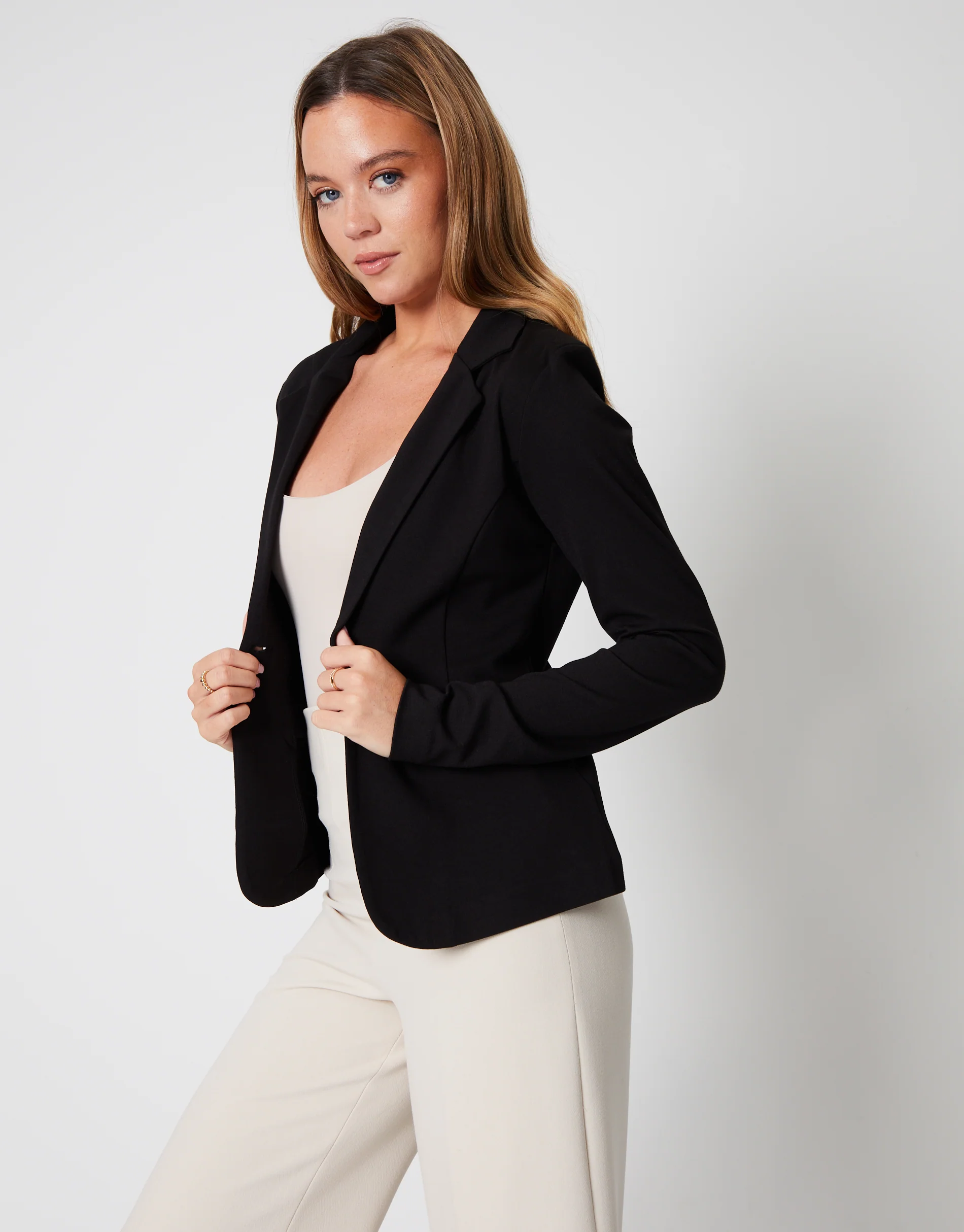 Ponte Blazer in Black - Image 4