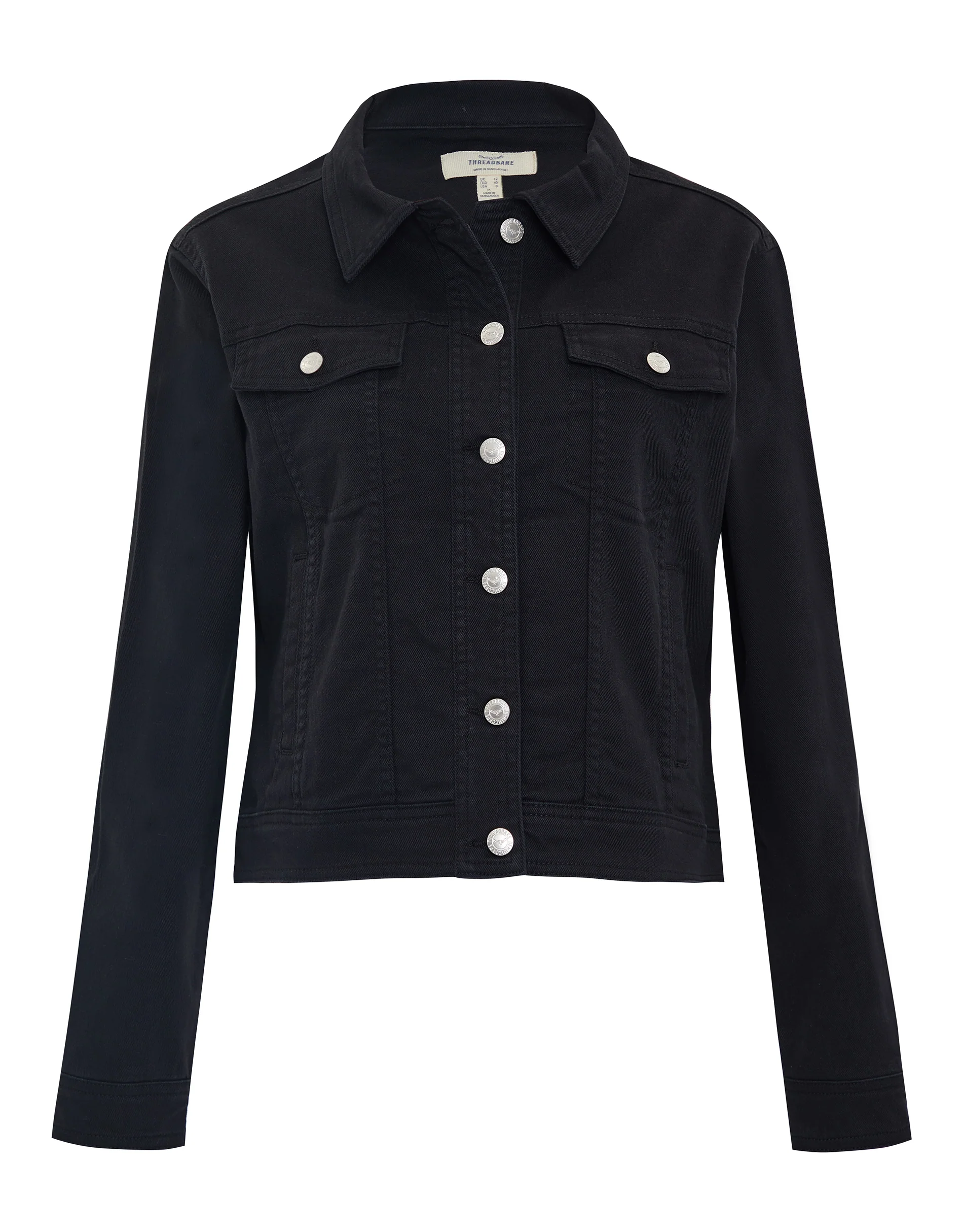 Denim Jacket in Black Wash - Image 6