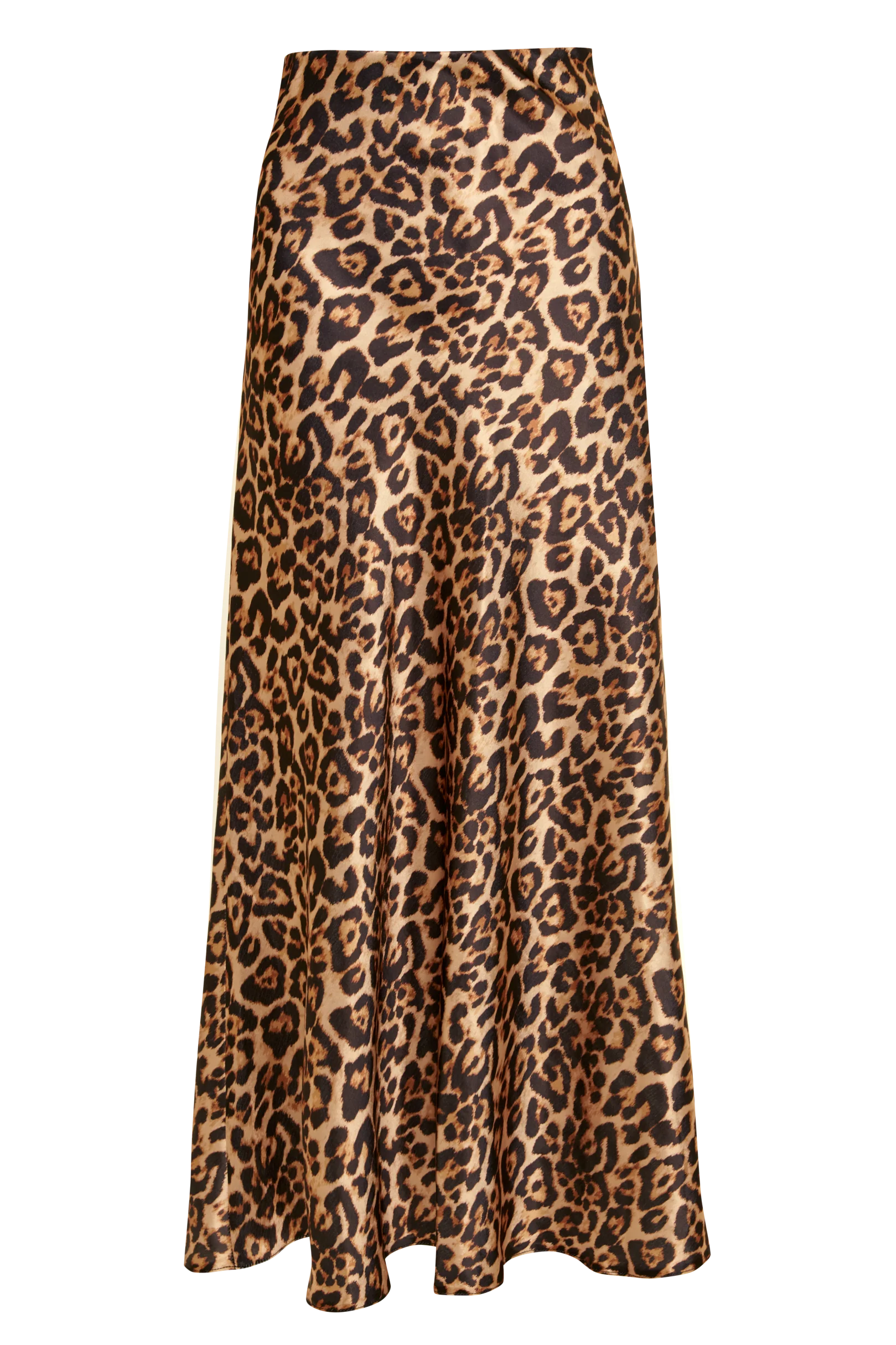 Maxi Satin Slip Skirt in Leopard Print - Image 6