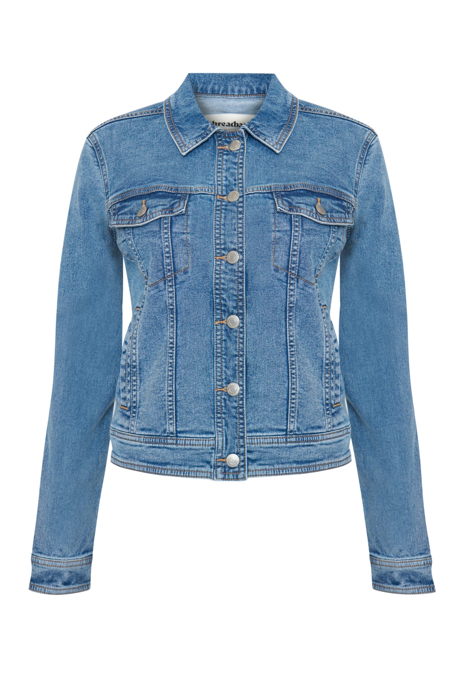 Denim Jacket in Mid Wash - Image 6
